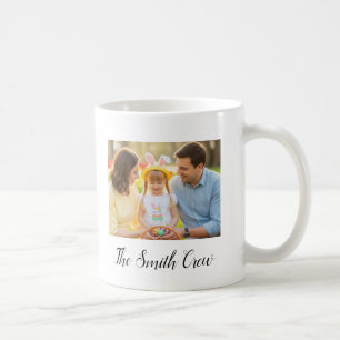 Custom Family Photo Mug with Personalized Message