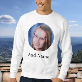 Custom Family Photo Name Personalized Sweatshirt