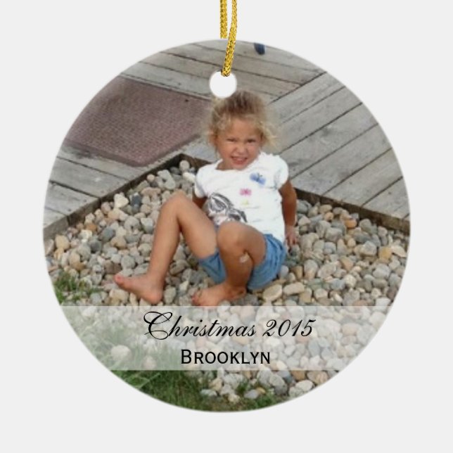 Custom  |  Family Photo Ornaments (Front)
