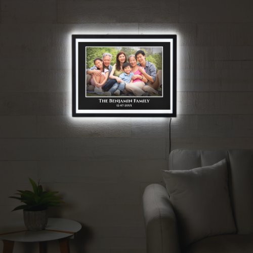 Custom Family Photo Personalize LED Sign