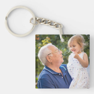 Custom Family Photo Personalized Keychain