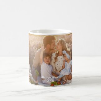Custom Family Photo – Personalized Last Name Coffee Mug