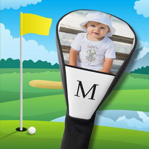 Custom Family Photo Personalized Monogram  Golf Head Cover