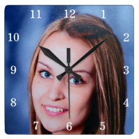 Custom Family Photo Personalized Wall Clock