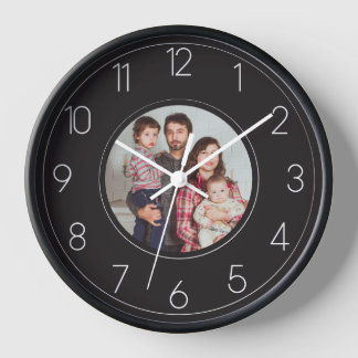 Custom Family Photo Personalized Wall Clock