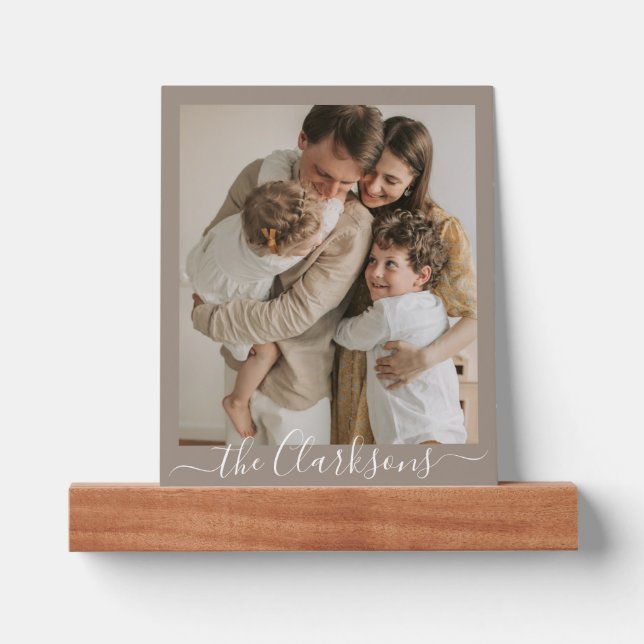 Custom Family Photo Picture Ledge (Front)