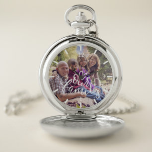 Custom Family Photo Pocket Watch