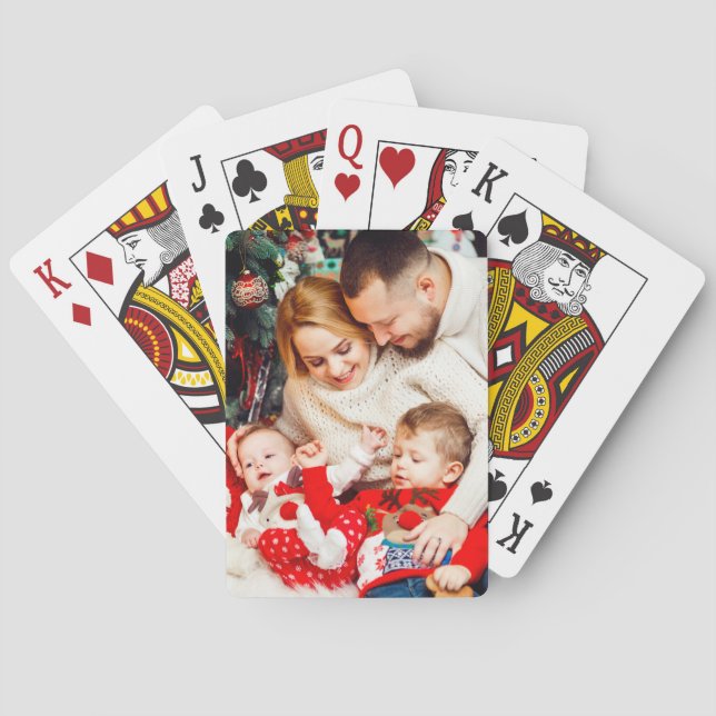 Custom Family Photo Poker Cards (Back)