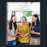 Custom Family Photo Simple Keepsake Recipe Notebook<br><div class="desc">Custom Family Photo Simple Keepsake Recipe Notebook</div>