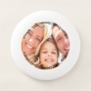Custom family photo summer reunion party Wham-O frisbee