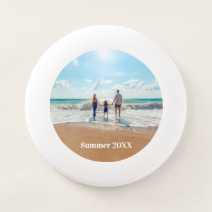 Custom family photo summer travel beach Wham-O frisbee