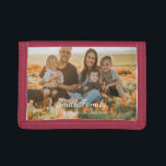Custom family photo with custom names   trifold wallet<br><div class="desc">Custom family photo with custom name Create your own personalized photo gift by add your beloved family photo to make your design unique. font style and name in modern sans serif Perfect as gift for newlyweds, holiday gift for family, family reunion favors and gift for any special occasions. Please Note:...</div>
