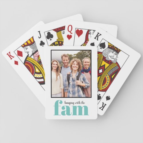 Custom Family Photograph Playing Cards