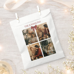 Custom Family Photos Christmas Photos Favor Bags