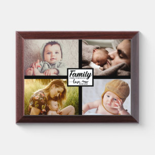 Custom Family Photos/Family Quote Award Plaque