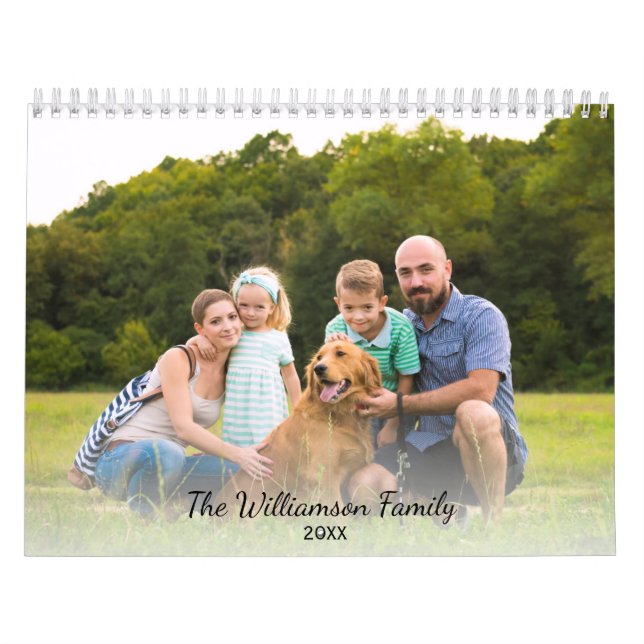 Custom Family Photos Make Your Own 2017 Calendar (Cover)