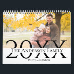 Custom Family Photos Year 20XX Calendar<br><div class="desc">Custom Family Photos Year 20XX Calendar . Customize the photo calendar by uploading your favorite family pics. Each page has space for 1 photo which is placed in two different places. In total 14 photos can be uploaded , 1 for each page ( 12 months ) and 1 photo for...</div>