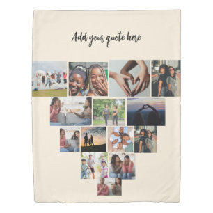 Custom Family Picture Bedding Keepsake Duvet Cover