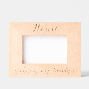 Custom Family Portrait Personalized Message Engraved Frames
