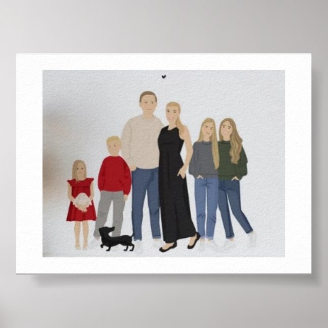 Custom family portrait poster (Front)