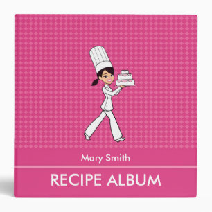 Custom Family Recipe Album With Kitchen Graphics 3 Ring Binder