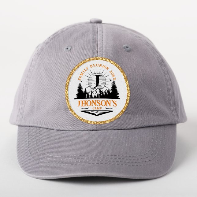 Custom family reuninon camping crew matching patch (On Headwear)