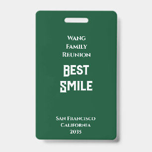 Custom Family Reunion Badge