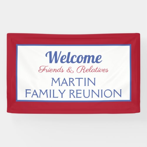 CUSTOM Family reunion banner