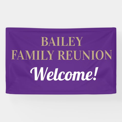 CUSTOM Family reunion banner