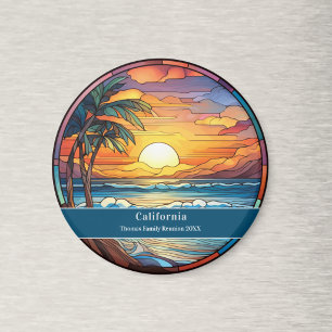 Custom Family Reunion Beach Souvenir Magnet
