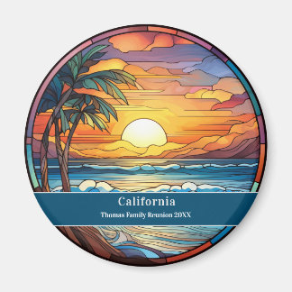 Custom Family Reunion Beach Souvenir  Magnet