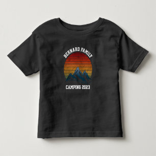 CUSTOM FAMILY REUNION CAMPING SUNSET MOUNTAIN TRIP TODDLER T-SHIRT