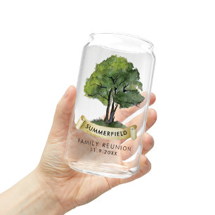 Custom Family Reunion Cousins Crew Keepsake Can Glass