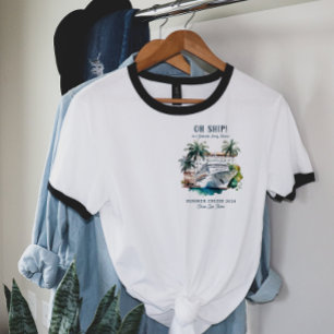 Custom Family Reunion Cruise Ship Summer Vacation T-Shirt