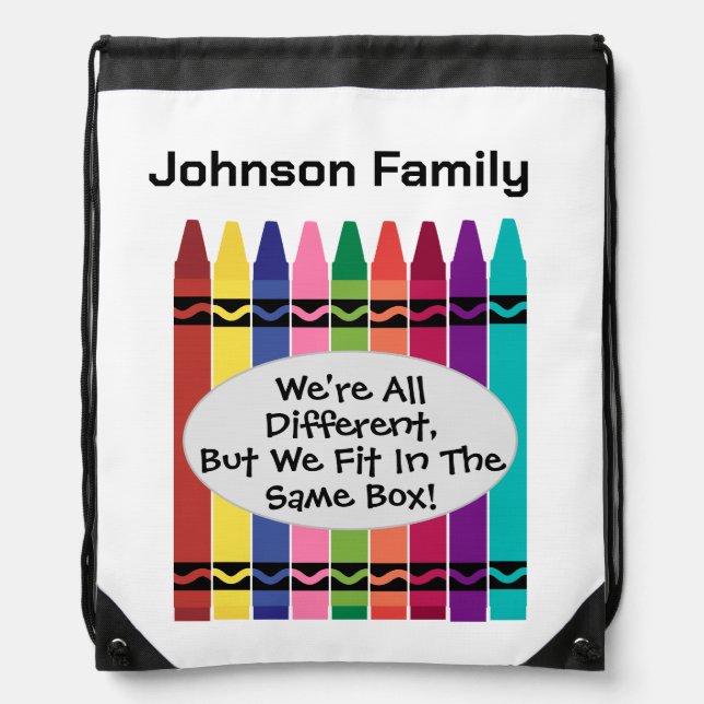 Custom Family Reunion  Drawstring Bag (Front)