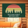 Custom Family Reunion Forest Sunset Green Trees Banner