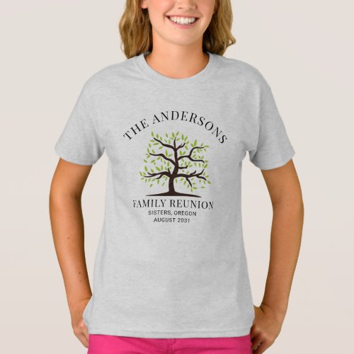 Custom Family Reunion Genealogy Matching T_Shirt