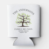 Custom Family Reunion Genealogy Tree Can Cooler (Back)