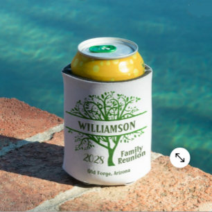 Custom Family Reunion Genealogy Tree Matching  Can Cooler