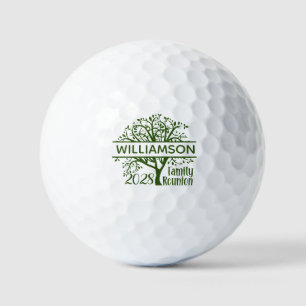 Custom Family Reunion Genealogy Tree Matching  Golf Balls