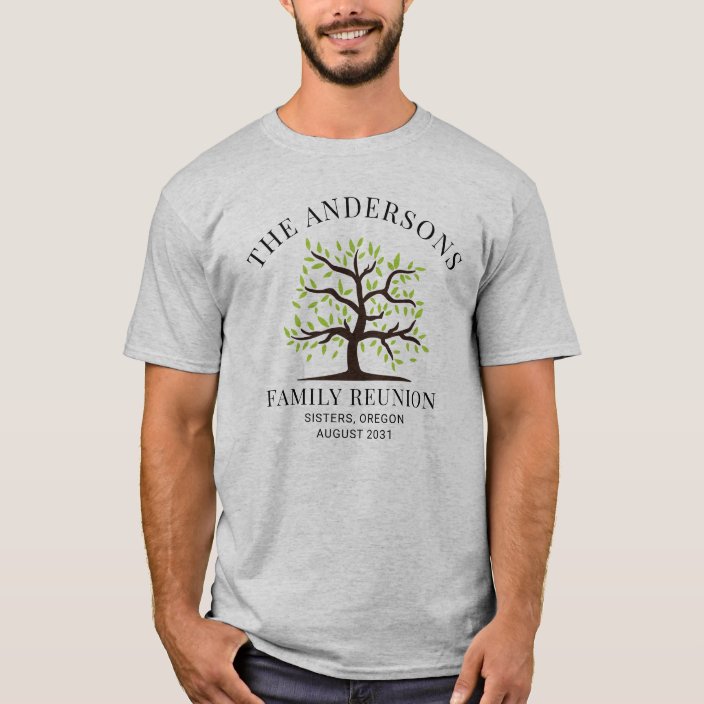 Custom Family Reunion Genealogy Tree Matching T-shirt 