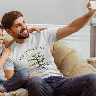 Custom Family Reunion Genealogy Tree Matching T-Shirt