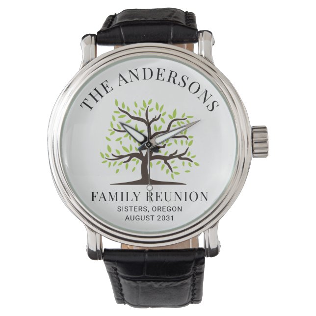 Custom Family Reunion Genealogy Watch (Front)