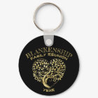 Custom Family Reunion Gold Heart Shaped Tree