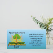 Custom Family Reunion, Green Tree with Sun Rays (Standing Front)