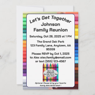 Custom Family Reunion Invitation Card Digital