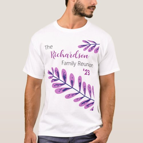 Custom Family Reunion Name 2023 23 Personalized T_Shirt