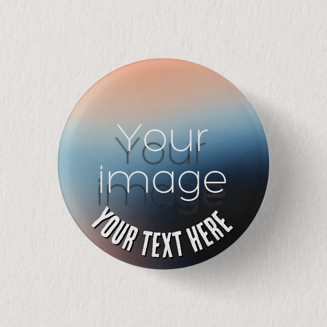 Custom Family Reunion Photo and text Button (Front)