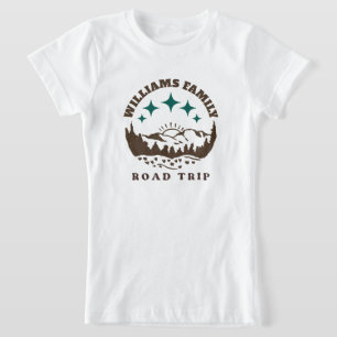 custom Family Reunion Road Trip mountain brown T-Shirt