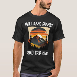 Custom Family Reunion Road Trip Mountain Sunset T-Shirt